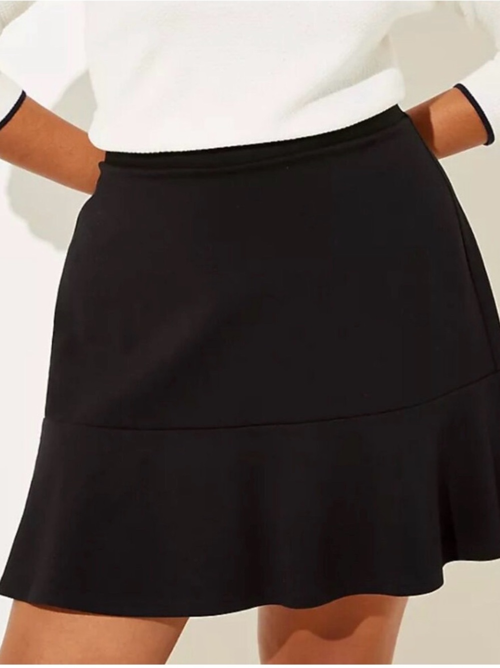 Loft Black Mini Skirt